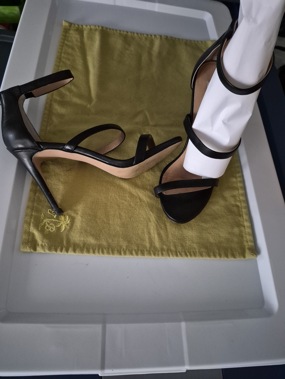 Steve Madden Black Strappy High Heel Sandals